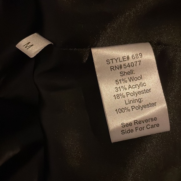 CAbi wool blend tweed gray peacoat medium NWT - Picture 5 of 7